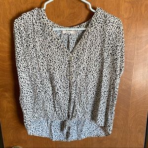 Francesca’s Cheetah Print Button Up